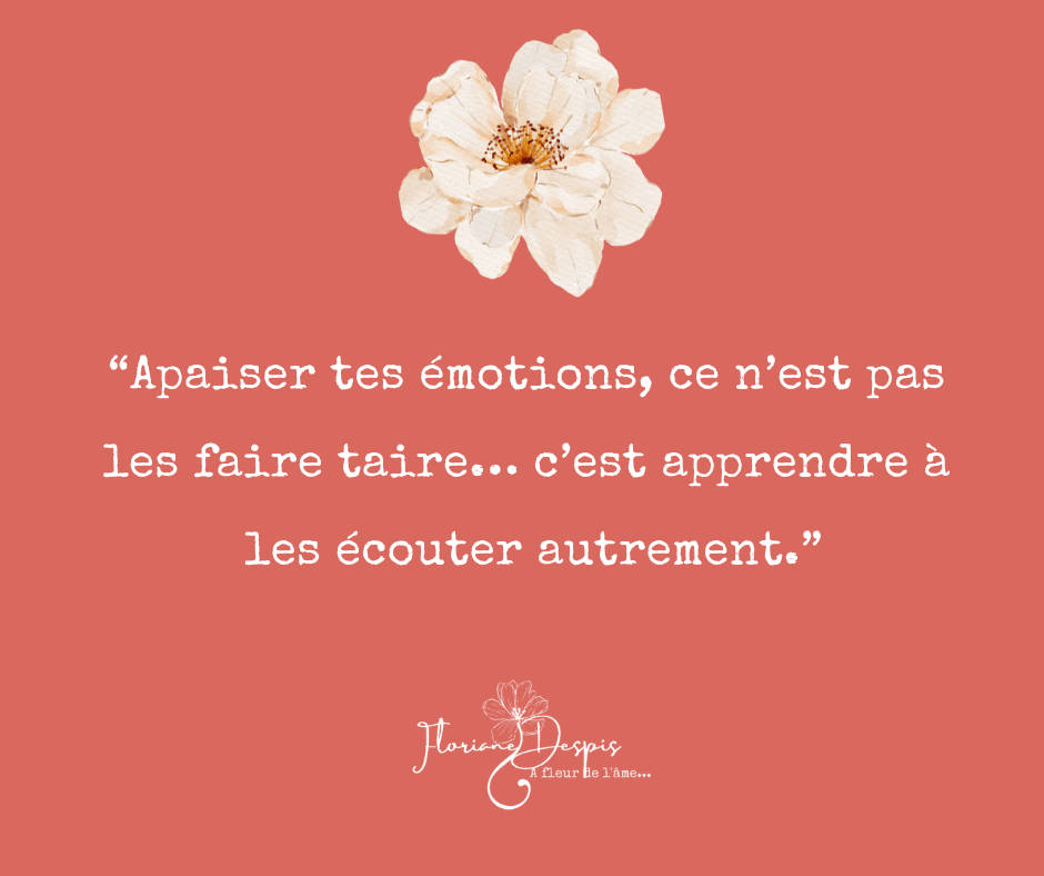 apaiser ses émotions reconnexion à soi gestion émotions hypersensibilité